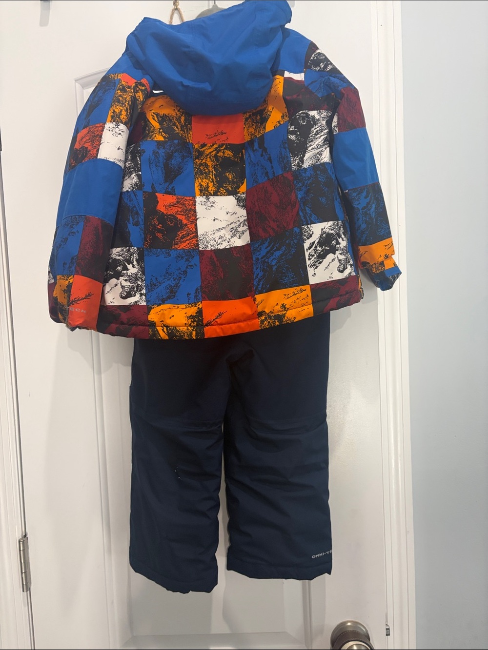 Columbia Kids Omni-tech 4T Blue Snow bib and jacket Set - Picture 6 of 7